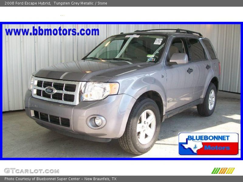 Tungsten Grey Metallic / Stone 2008 Ford Escape Hybrid
