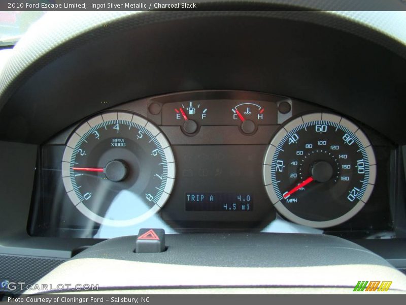 Ingot Silver Metallic / Charcoal Black 2010 Ford Escape Limited