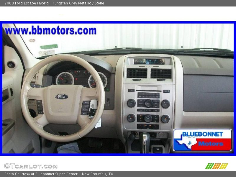 Tungsten Grey Metallic / Stone 2008 Ford Escape Hybrid