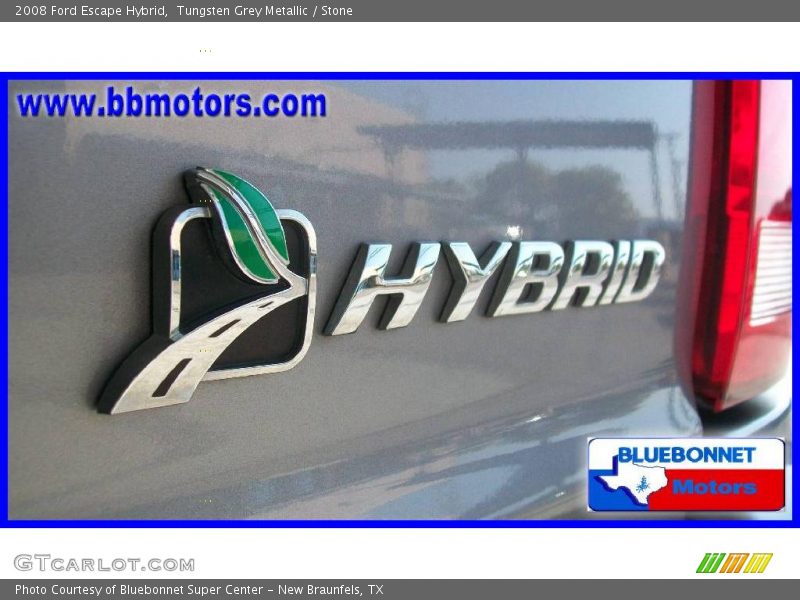 Tungsten Grey Metallic / Stone 2008 Ford Escape Hybrid