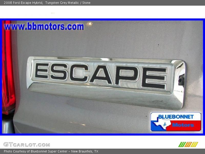 Tungsten Grey Metallic / Stone 2008 Ford Escape Hybrid