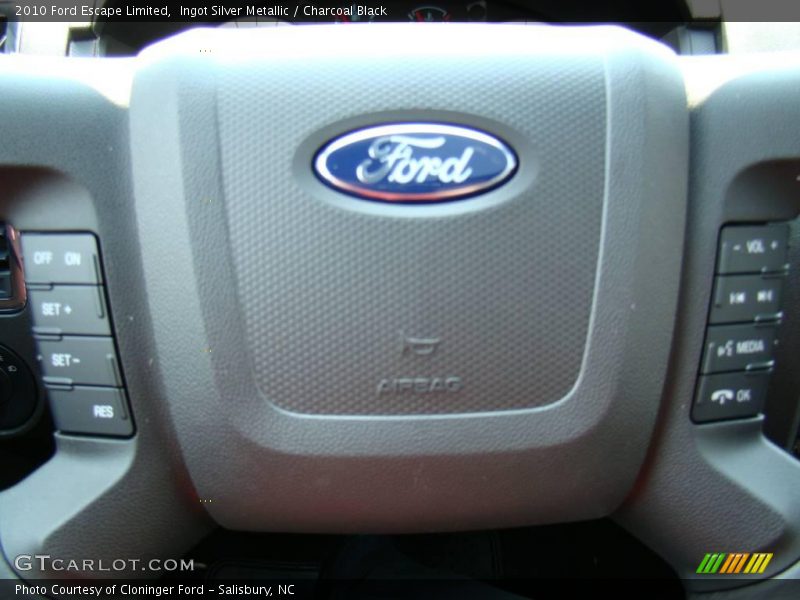 Ingot Silver Metallic / Charcoal Black 2010 Ford Escape Limited