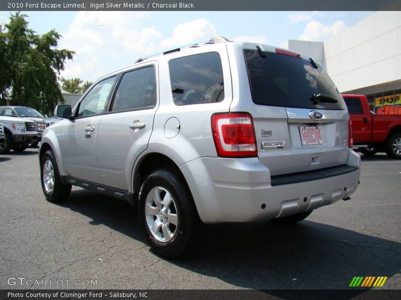 Ingot Silver Metallic / Charcoal Black 2010 Ford Escape Limited