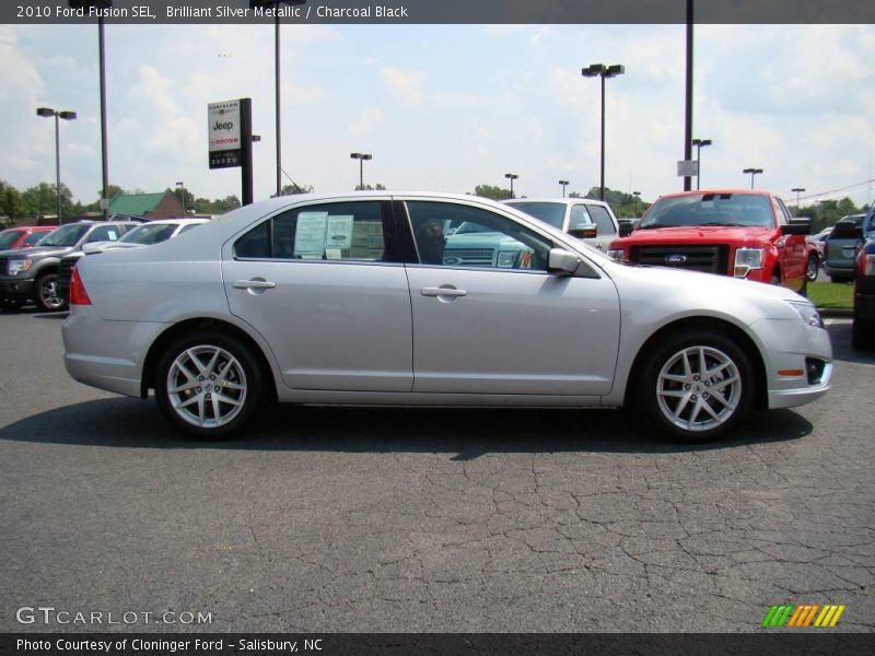 Brilliant Silver Metallic / Charcoal Black 2010 Ford Fusion SEL