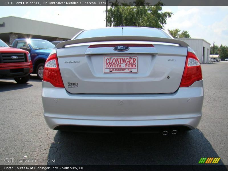 Brilliant Silver Metallic / Charcoal Black 2010 Ford Fusion SEL