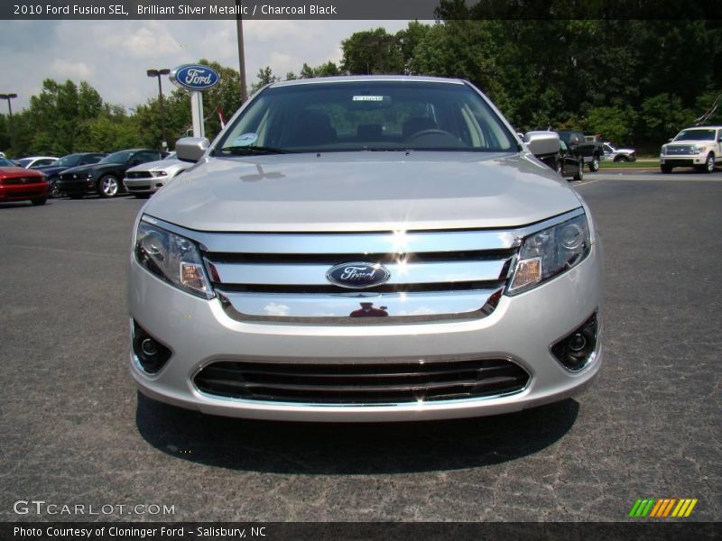 Brilliant Silver Metallic / Charcoal Black 2010 Ford Fusion SEL
