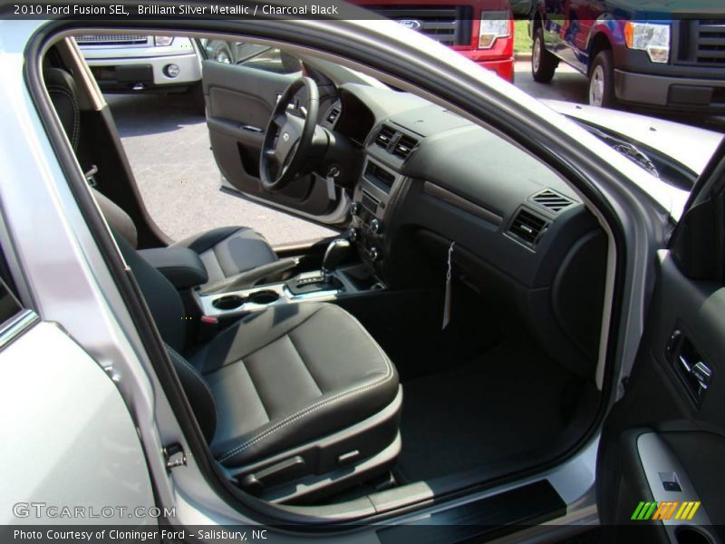 Brilliant Silver Metallic / Charcoal Black 2010 Ford Fusion SEL