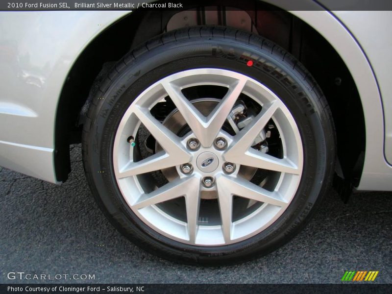 Brilliant Silver Metallic / Charcoal Black 2010 Ford Fusion SEL