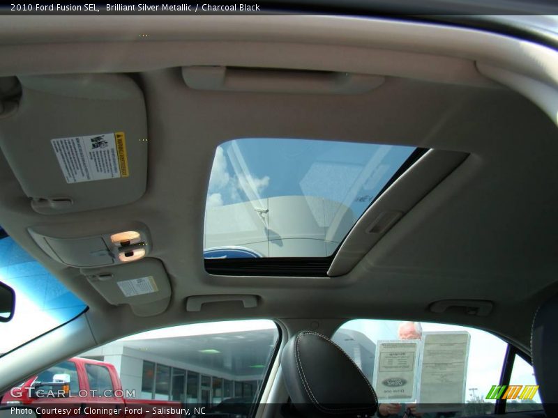 Brilliant Silver Metallic / Charcoal Black 2010 Ford Fusion SEL