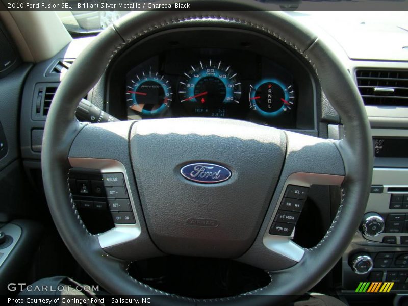 Brilliant Silver Metallic / Charcoal Black 2010 Ford Fusion SEL
