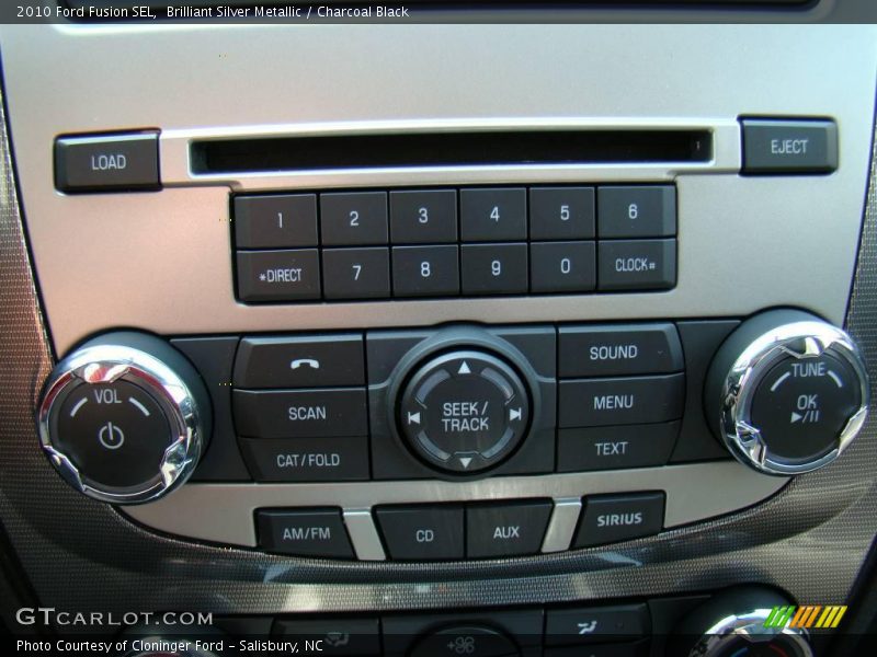 Brilliant Silver Metallic / Charcoal Black 2010 Ford Fusion SEL