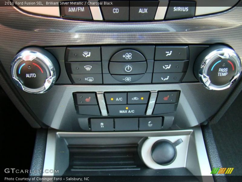 Brilliant Silver Metallic / Charcoal Black 2010 Ford Fusion SEL