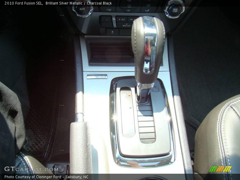 Brilliant Silver Metallic / Charcoal Black 2010 Ford Fusion SEL