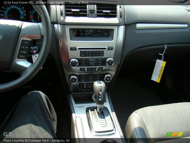Brilliant Silver Metallic / Charcoal Black 2010 Ford Fusion SEL
