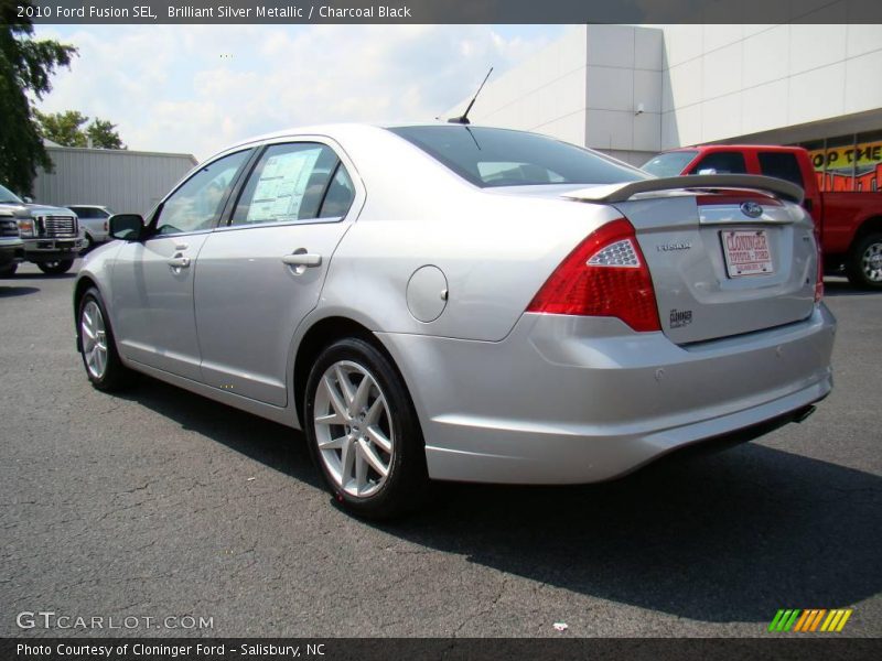 Brilliant Silver Metallic / Charcoal Black 2010 Ford Fusion SEL