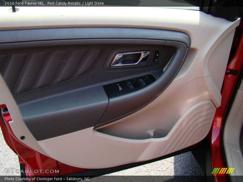 Red Candy Metallic / Light Stone 2010 Ford Taurus SEL