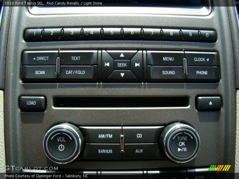 Red Candy Metallic / Light Stone 2010 Ford Taurus SEL