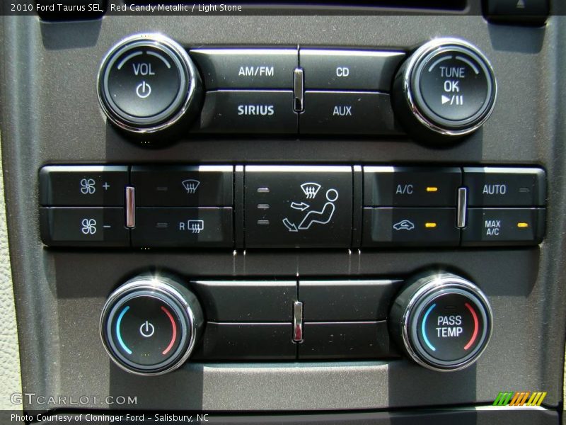 Red Candy Metallic / Light Stone 2010 Ford Taurus SEL