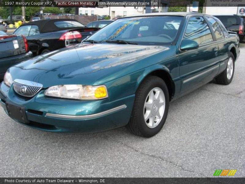 Pacific Green Metallic / 30th Anniversary Light Prairie Tan 1997 Mercury Cougar XR7