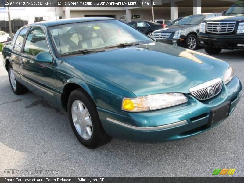 Pacific Green Metallic / 30th Anniversary Light Prairie Tan 1997 Mercury Cougar XR7