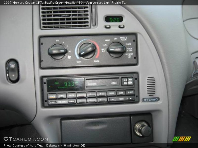 Pacific Green Metallic / 30th Anniversary Light Prairie Tan 1997 Mercury Cougar XR7