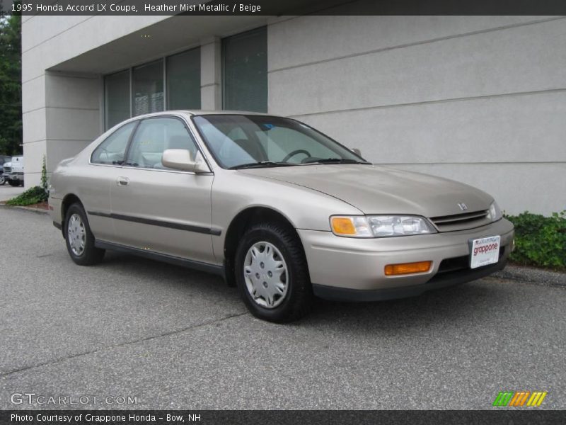 Heather Mist Metallic / Beige 1995 Honda Accord LX Coupe