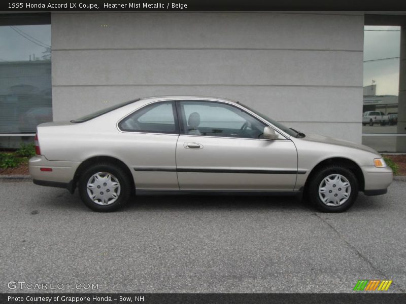 Heather Mist Metallic / Beige 1995 Honda Accord LX Coupe