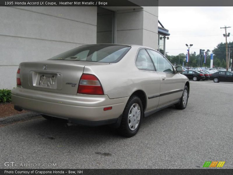 Heather Mist Metallic / Beige 1995 Honda Accord LX Coupe