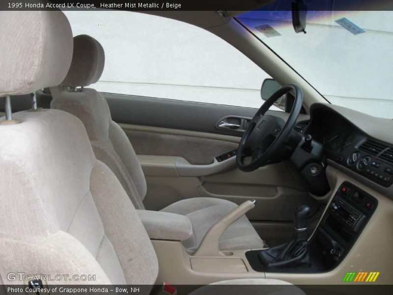 Heather Mist Metallic / Beige 1995 Honda Accord LX Coupe
