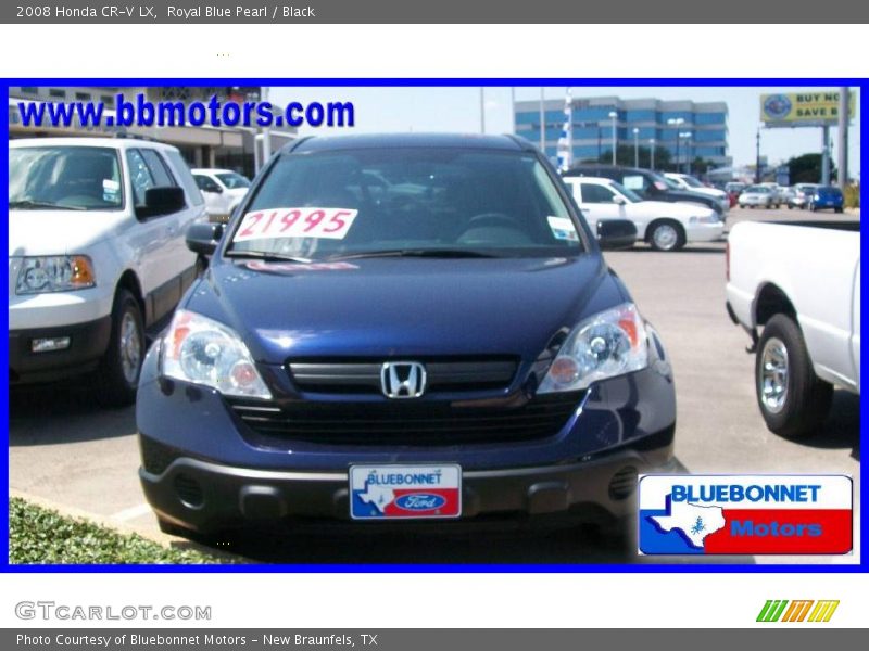 Royal Blue Pearl / Black 2008 Honda CR-V LX