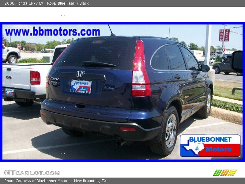Royal Blue Pearl / Black 2008 Honda CR-V LX