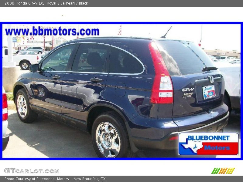 Royal Blue Pearl / Black 2008 Honda CR-V LX