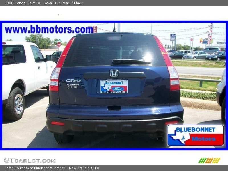 Royal Blue Pearl / Black 2008 Honda CR-V LX