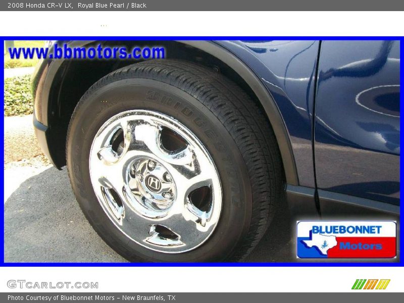 Royal Blue Pearl / Black 2008 Honda CR-V LX