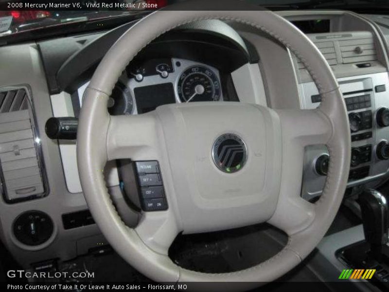 Vivid Red Metallic / Stone 2008 Mercury Mariner V6