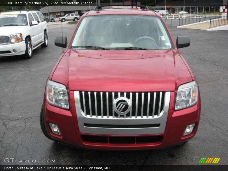 Vivid Red Metallic / Stone 2008 Mercury Mariner V6