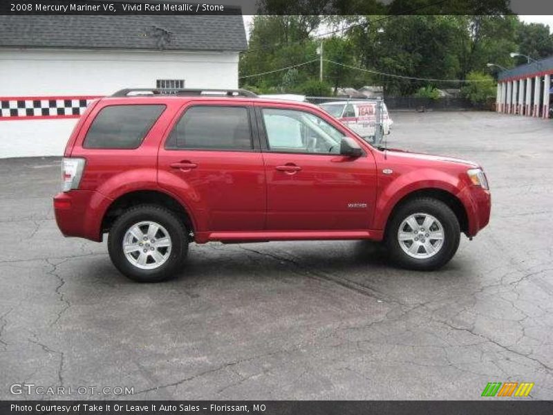 Vivid Red Metallic / Stone 2008 Mercury Mariner V6