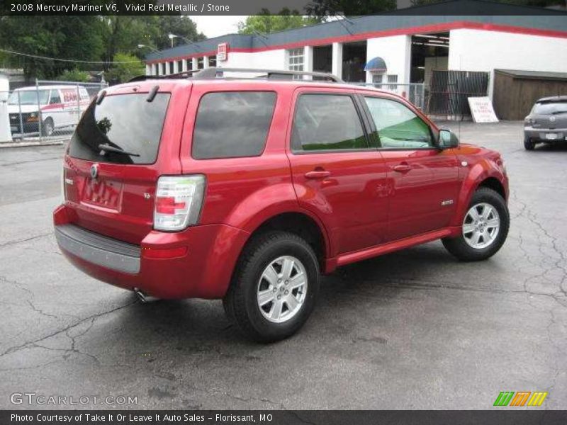 Vivid Red Metallic / Stone 2008 Mercury Mariner V6