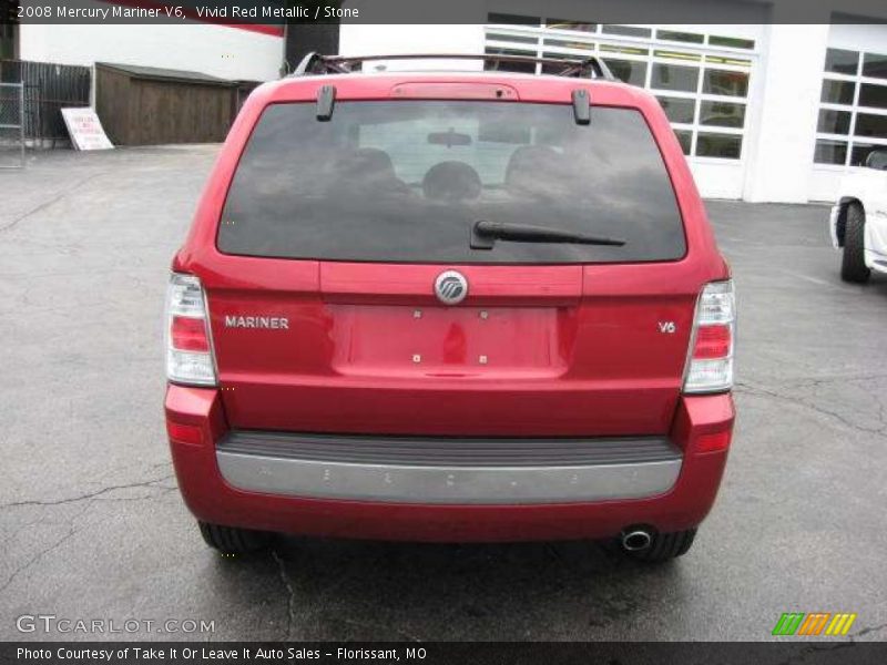 Vivid Red Metallic / Stone 2008 Mercury Mariner V6