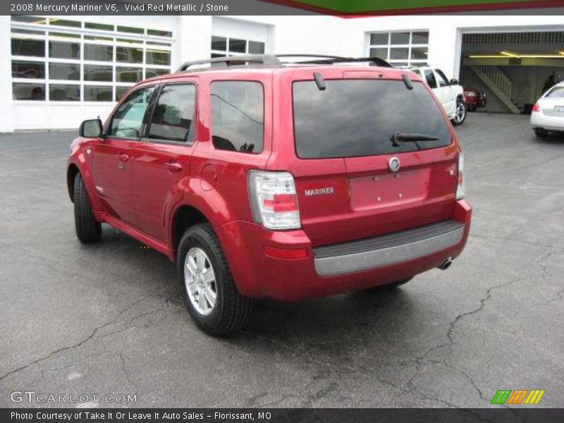 Vivid Red Metallic / Stone 2008 Mercury Mariner V6