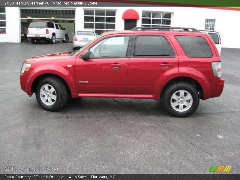 Vivid Red Metallic / Stone 2008 Mercury Mariner V6