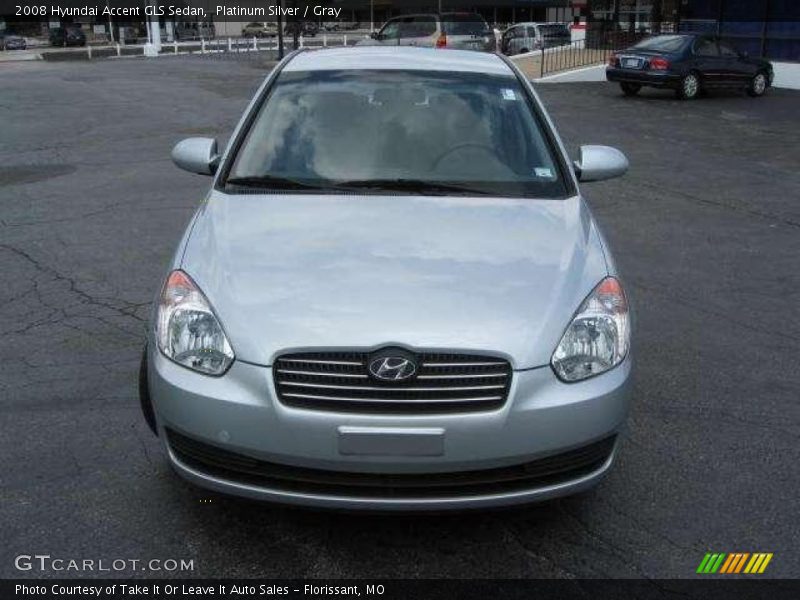 Platinum Silver / Gray 2008 Hyundai Accent GLS Sedan