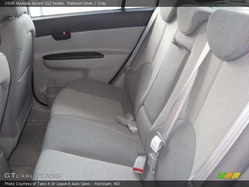 Platinum Silver / Gray 2008 Hyundai Accent GLS Sedan