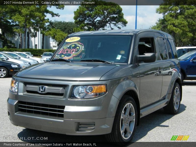 Galaxy Gray Metallic / Black/Titanium 2007 Honda Element SC