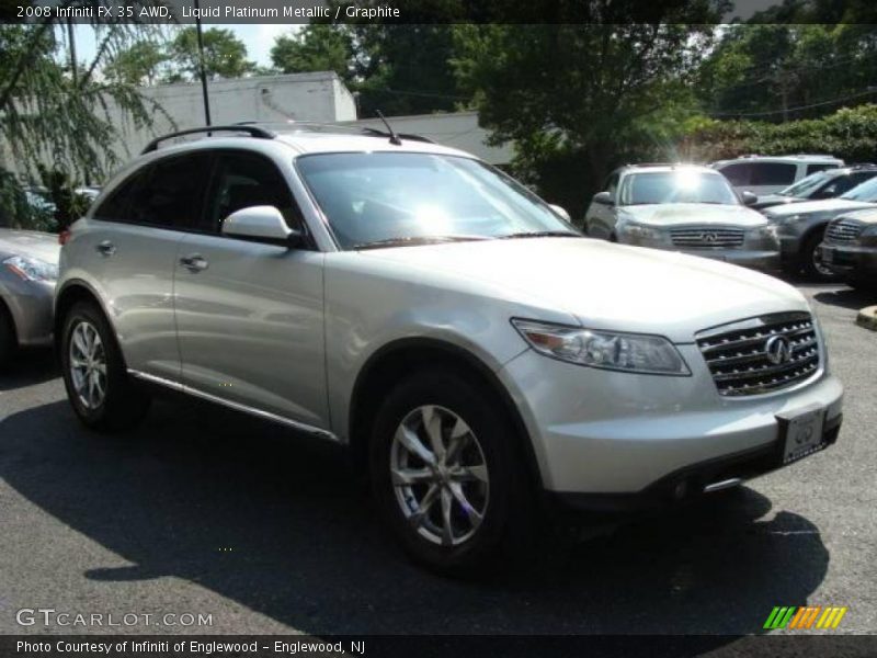 Liquid Platinum Metallic / Graphite 2008 Infiniti FX 35 AWD