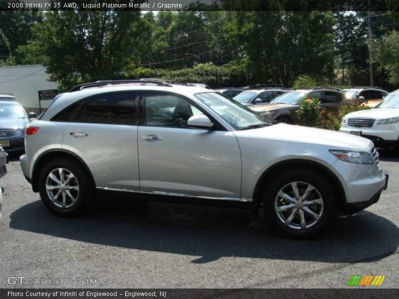 Liquid Platinum Metallic / Graphite 2008 Infiniti FX 35 AWD
