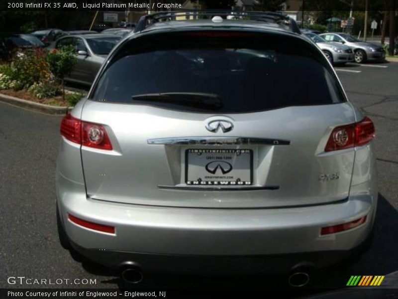 Liquid Platinum Metallic / Graphite 2008 Infiniti FX 35 AWD