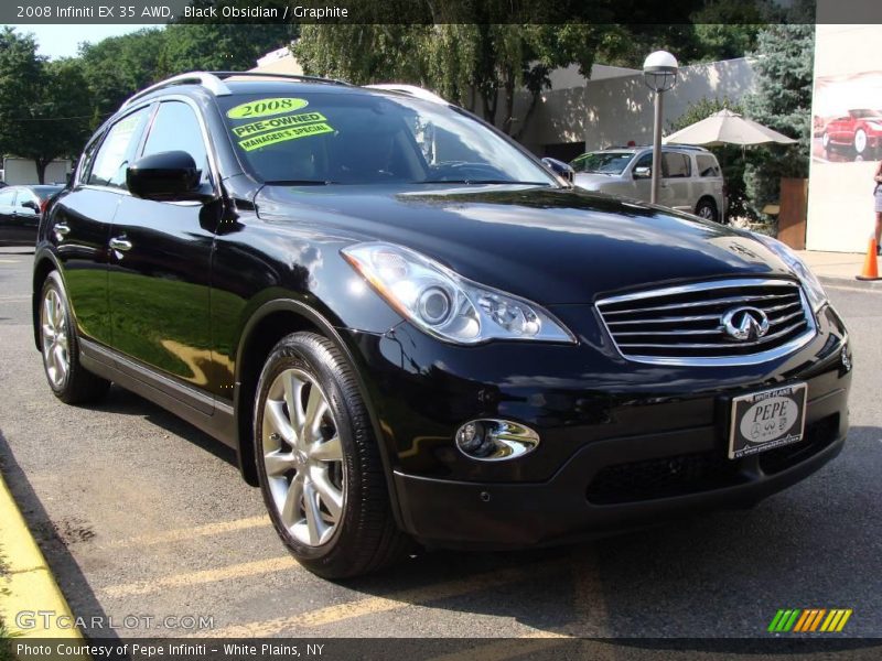 Black Obsidian / Graphite 2008 Infiniti EX 35 AWD