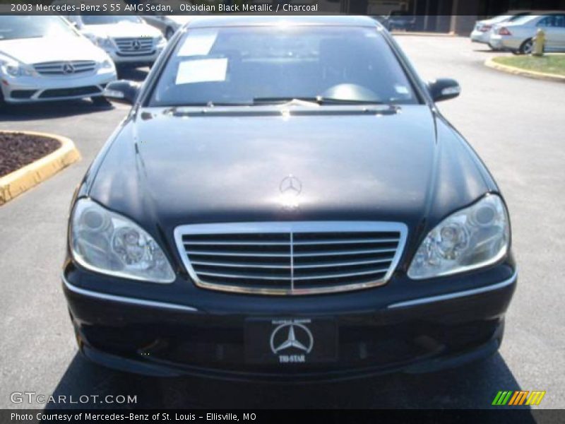 Obsidian Black Metallic / Charcoal 2003 Mercedes-Benz S 55 AMG Sedan