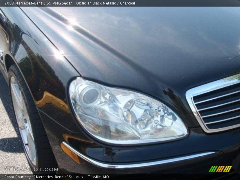 Obsidian Black Metallic / Charcoal 2003 Mercedes-Benz S 55 AMG Sedan
